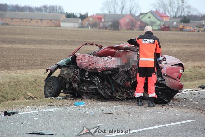 Śmiertelny wypadek na DK 61 w pobliżu Miastkowa [14.03.2017] - zdjęcie #2 - eOstroleka.pl