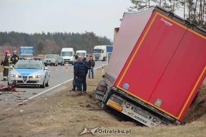 Śmiertelny wypadek na DK 61 w pobliżu Miastkowa [14.03.2017] - zdjęcie #3 - eOstroleka.pl