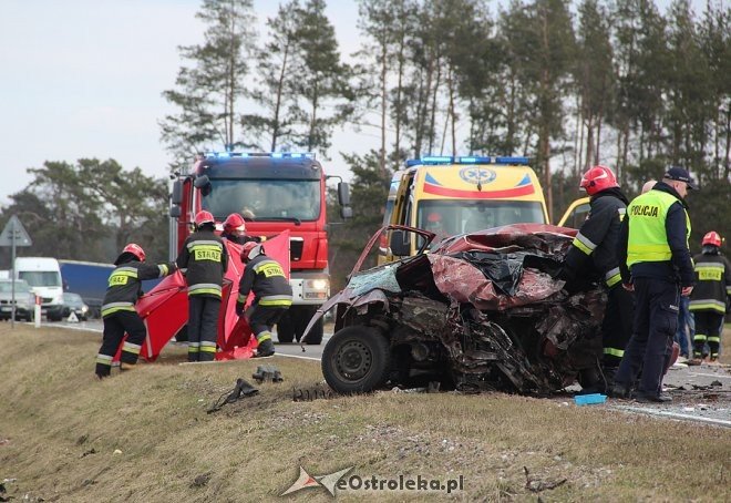 Śmiertelny wypadek na DK 61 w pobliżu Miastkowa [14.03.2017] - zdjęcie #5 - eOstroleka.pl
