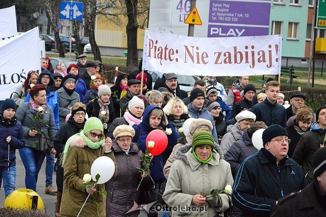 Marsz dla Życia i Rodziny w Ostrołęce [25.03.2017] - zdjęcie #21 - eOstroleka.pl