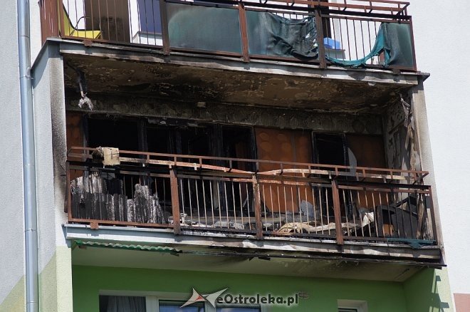 Ostrołęka: Pożar w bloku przy ulicy Madalińskiego [ZDJĘCIA] - zdjęcie #6 - eOstroleka.pl