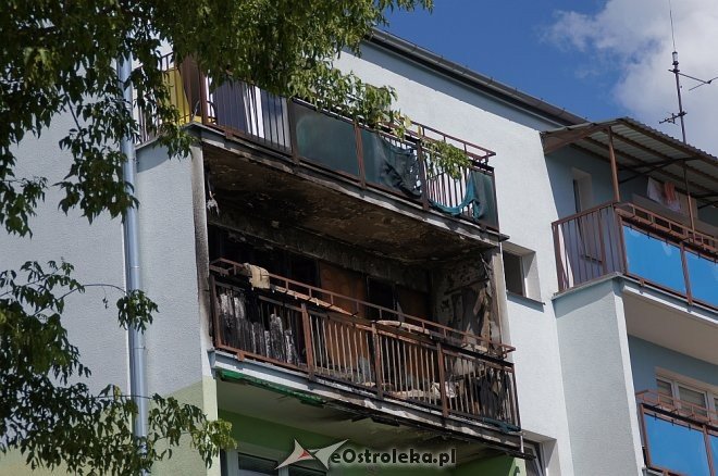 Ostrołęka: Pożar w bloku przy ulicy Madalińskiego [ZDJĘCIA] - zdjęcie #11 - eOstroleka.pl