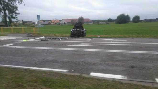 Wypadek w Gosterach [21.09.2017] - zdjęcie #1 - eOstroleka.pl