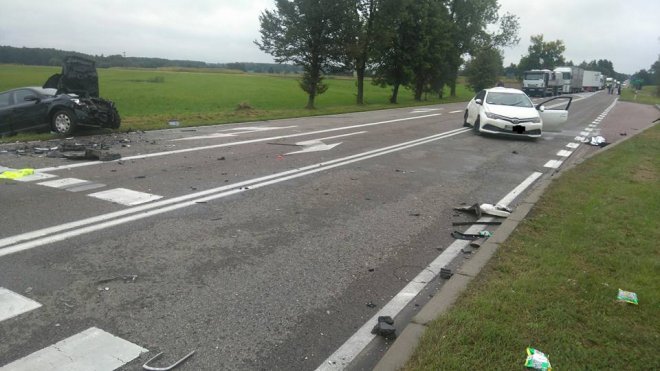 Wypadek w Gosterach [21.09.2017] - zdjęcie #9 - eOstroleka.pl