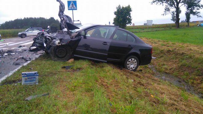 Wypadek w Gosterach [21.09.2017] - zdjęcie #12 - eOstroleka.pl