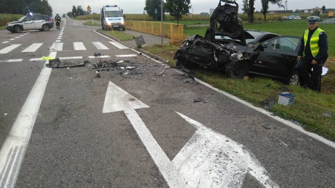 Wypadek w Gosterach [21.09.2017] - zdjęcie #13 - eOstroleka.pl