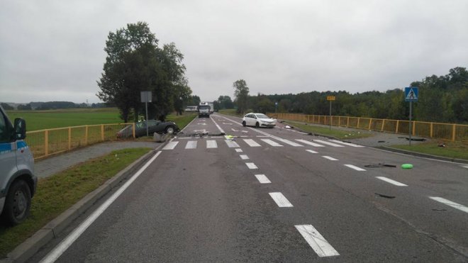 Wypadek w Gosterach [21.09.2017] - zdjęcie #14 - eOstroleka.pl