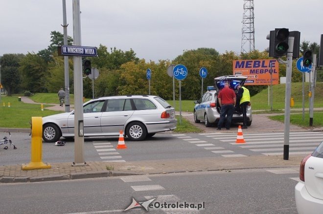 Potrącenie rowerzysty na ulicy Witosa w Ostrołęce [25.09.2017] - zdjęcie #16 - eOstroleka.pl