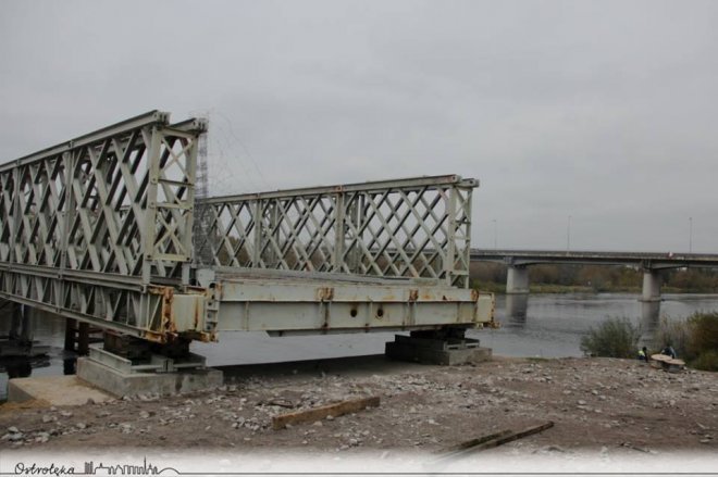 Ostrołęka: Obie nitki tymczasowego mostu już gotowe [ZDJĘCIA] - zdjęcie #8 - eOstroleka.pl