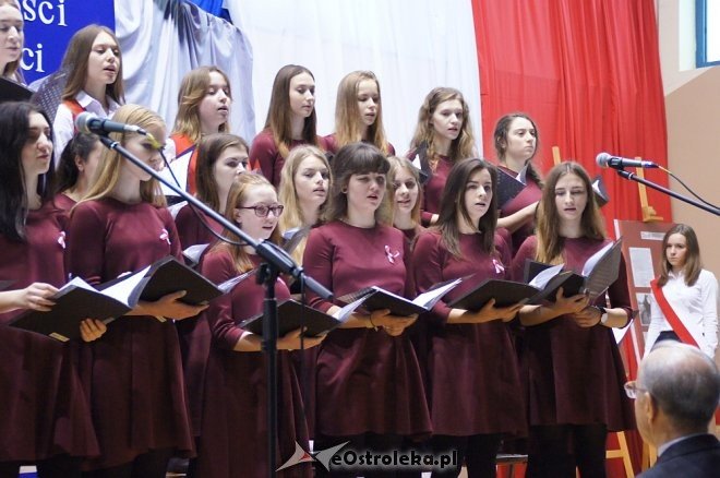 Gala z okazji Święta Niepodległości w II Liceum Ogólnokształcącym w Ostrołęce [10.11.2017] - zdjęcie #49 - eOstroleka.pl