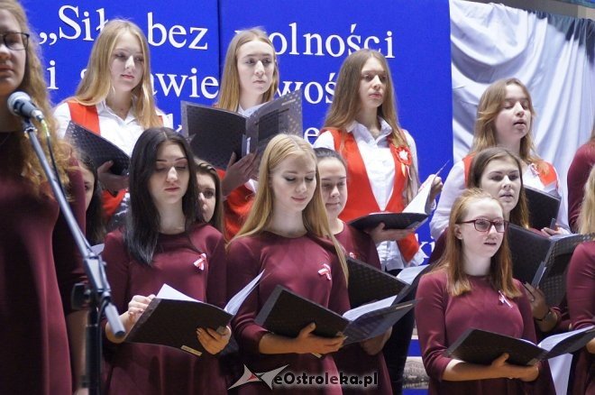 Gala z okazji Święta Niepodległości w II Liceum Ogólnokształcącym w Ostrołęce [10.11.2017] - zdjęcie #54 - eOstroleka.pl