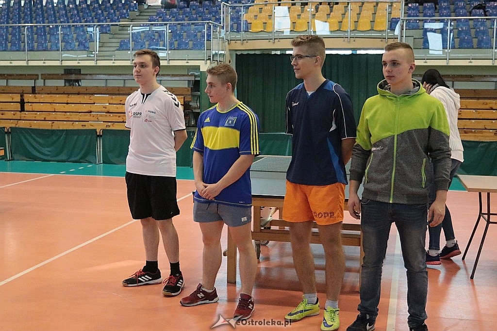 Mistrzostwa Ostrołęki szkół średnich w tenisie stołowym chłopców [11.12.2017] - zdjęcie #17 - eOstroleka.pl