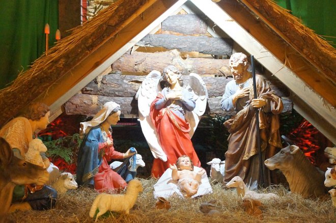 Bożonarodzeniowe szopki w ostrołęckich kościołach [25.12.2017] - zdjęcie #31 - eOstroleka.pl