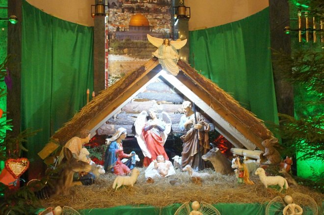 Bożonarodzeniowe szopki w ostrołęckich kościołach [25.12.2017] - zdjęcie #32 - eOstroleka.pl