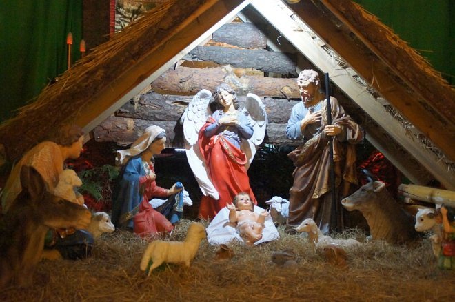 Bożonarodzeniowe szopki w ostrołęckich kościołach [25.12.2017] - zdjęcie #35 - eOstroleka.pl
