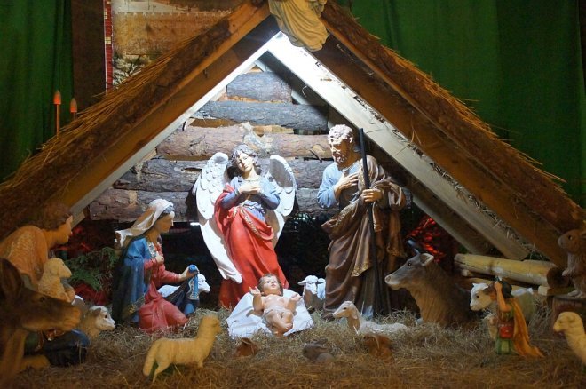 Bożonarodzeniowe szopki w ostrołęckich kościołach [25.12.2017] - zdjęcie #37 - eOstroleka.pl