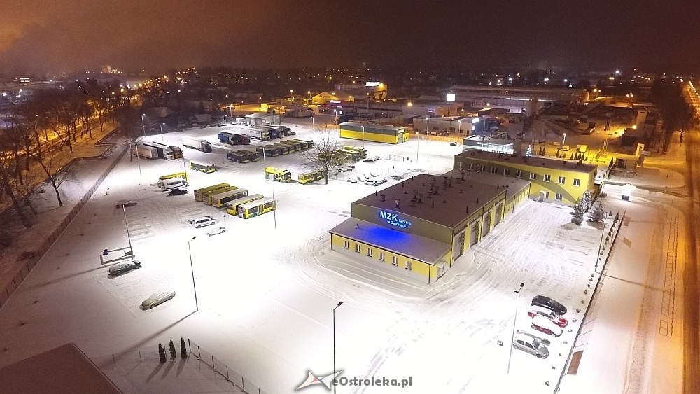 Nocny krajobraz przemysłowej częśći Ostrołęki [18.01.2018] - zdjęcie #3 - eOstroleka.pl