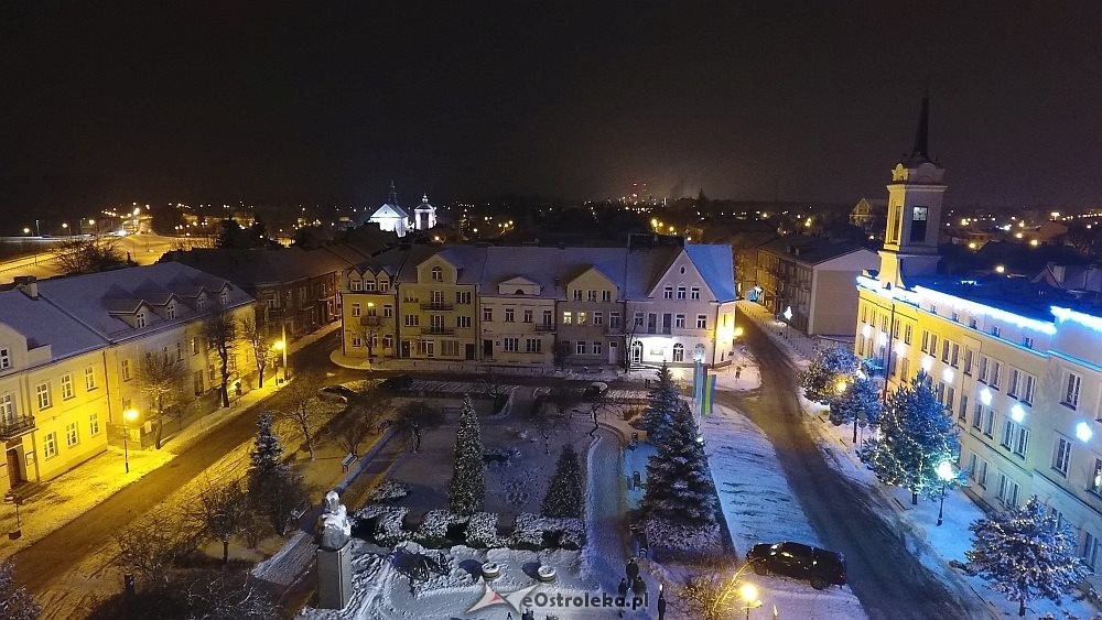 Nocny krajobraz przemysłowej częśći Ostrołęki [18.01.2018] - zdjęcie #13 - eOstroleka.pl