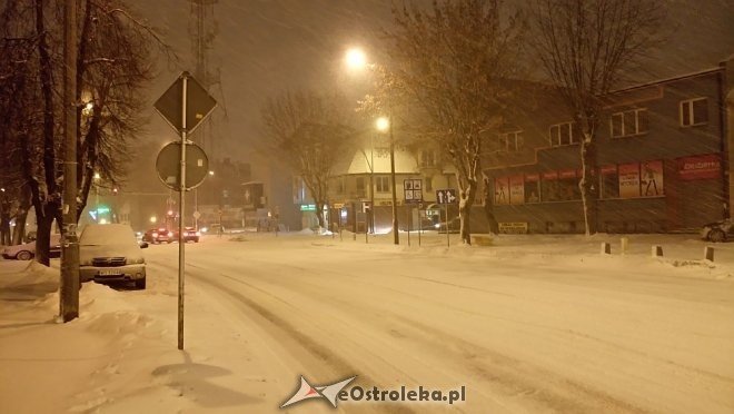 Śnieżyca w Ostrołęce i regionie [18.01.2018] - zdjęcie #3 - eOstroleka.pl