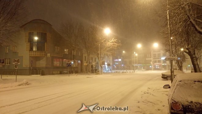 Śnieżyca w Ostrołęce i regionie [18.01.2018] - zdjęcie #5 - eOstroleka.pl