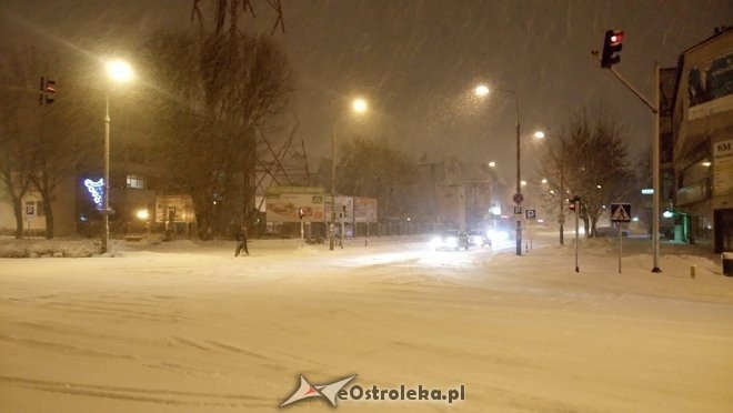 Śnieżyca w Ostrołęce i regionie [18.01.2018] - zdjęcie #6 - eOstroleka.pl
