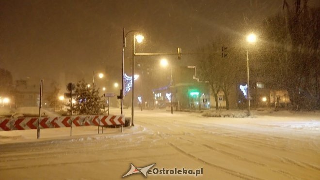 Śnieżyca w Ostrołęce i regionie [18.01.2018] - zdjęcie #7 - eOstroleka.pl