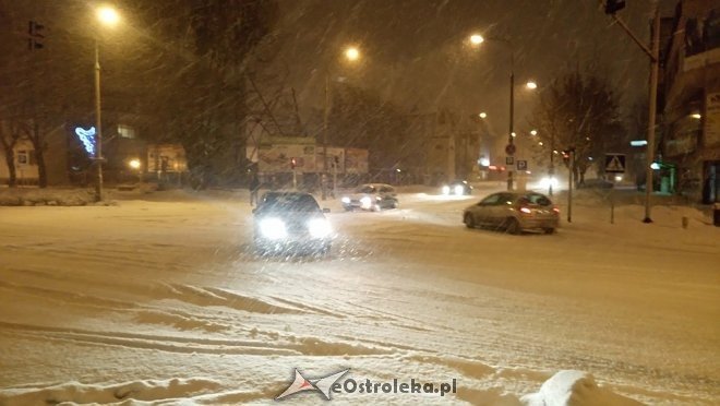 Śnieżyca w Ostrołęce i regionie [18.01.2018] - zdjęcie #8 - eOstroleka.pl