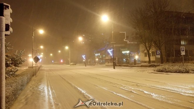 Śnieżyca w Ostrołęce i regionie [18.01.2018] - zdjęcie #10 - eOstroleka.pl
