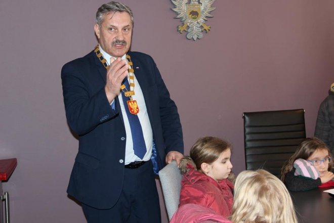 Podopieczni TPD z „edukacyjną” wizytą w ostrołęckim ratuszu [25.01.2018] - zdjęcie #13 - eOstroleka.pl