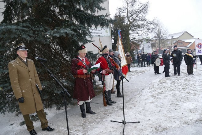 Obchody Dnia Pamięci Żołnierzy Wyklętych w Myszyńcu [02.03.2018] - zdjęcie #6 - eOstroleka.pl