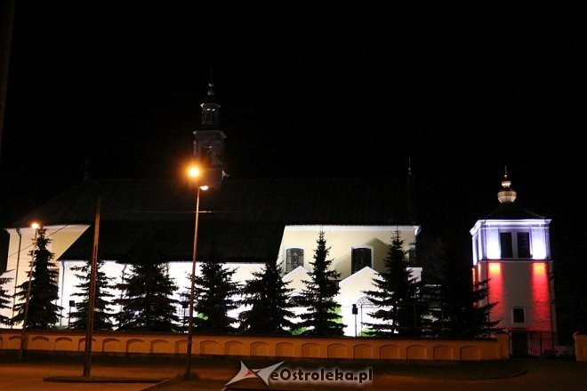 Biało-czerwone iluminacje w Ostrołęce [03.05.2018] - zdjęcie #4 - eOstroleka.pl