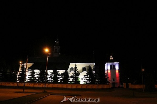 Biało-czerwone iluminacje w Ostrołęce [03.05.2018] - zdjęcie #5 - eOstroleka.pl