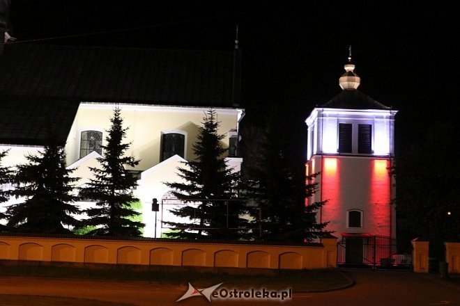 Biało-czerwone iluminacje w Ostrołęce [03.05.2018] - zdjęcie #6 - eOstroleka.pl