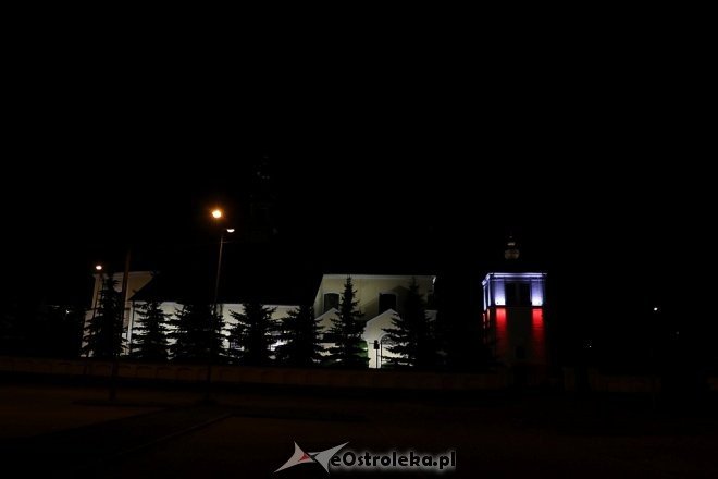 Biało-czerwone iluminacje w Ostrołęce [03.05.2018] - zdjęcie #8 - eOstroleka.pl