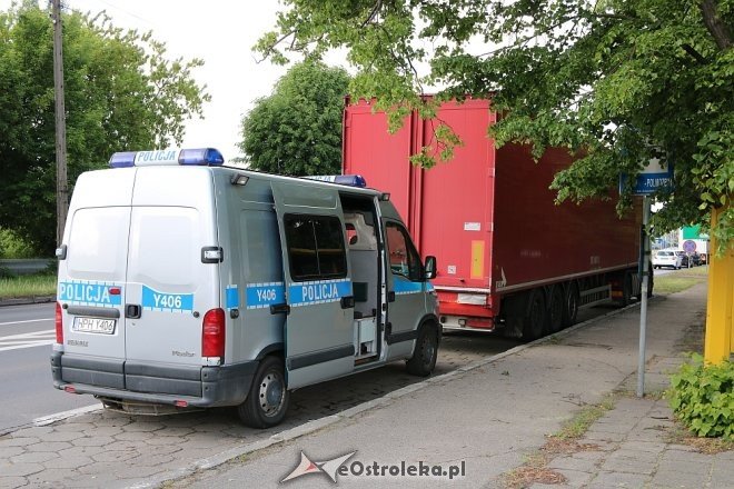 Ostrołęka: Zderzenie ciężarówki z sarną na Traugutta [15.05.2018] - zdjęcie #3 - eOstroleka.pl