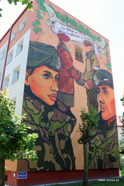 Łomża w patriotycznych muralach z okazji święta niepodległości [06.07.2018] - zdjęcie #7 - eOstroleka.pl