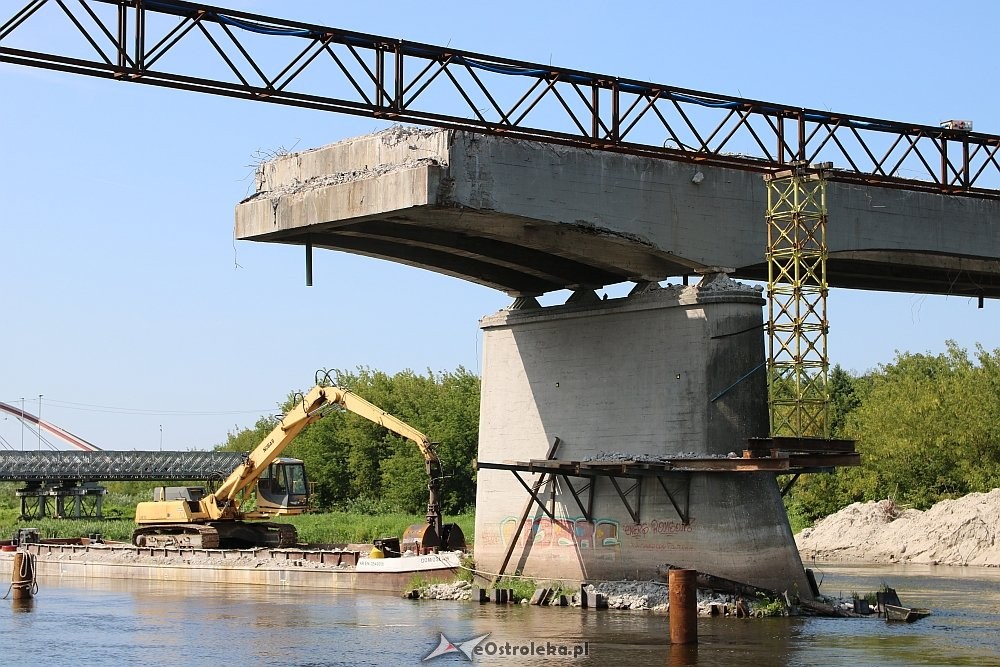 Ostrołęka: Stary most na Narwi przerwany [23.07.2018] - zdjęcie #9 - eOstroleka.pl