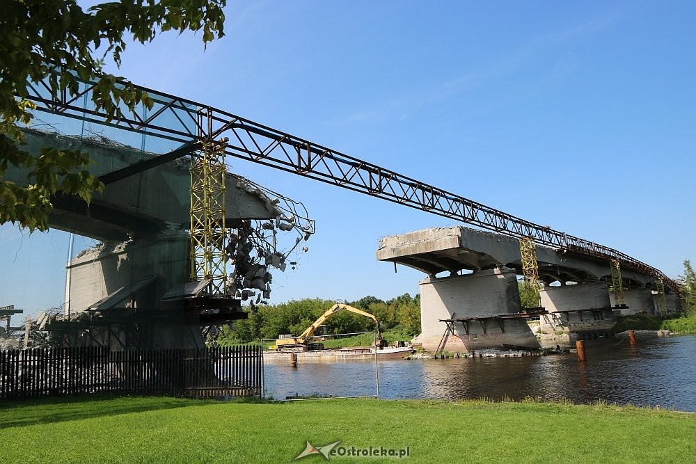 Ostrołęka: Stary most na Narwi przerwany [23.07.2018] - zdjęcie #30 - eOstroleka.pl
