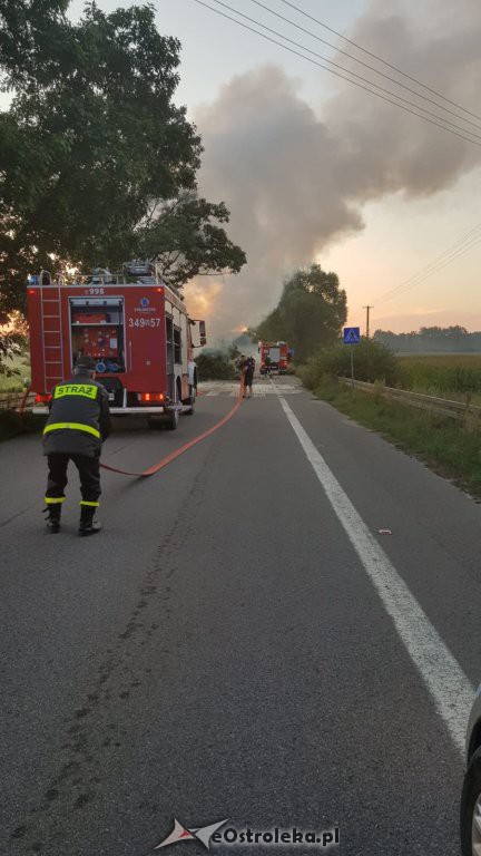 Lipniki: Wypadek ciężarówki. Po uderzeniu w drzewo auto zaczęło płonąć [25.07.2018] - zdjęcie #3 - eOstroleka.pl
