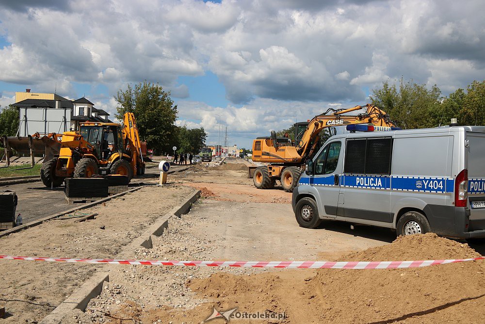 Niewybuch na budowie ulicy Witosa [06.08.2018] - zdjęcie #5 - eOstroleka.pl