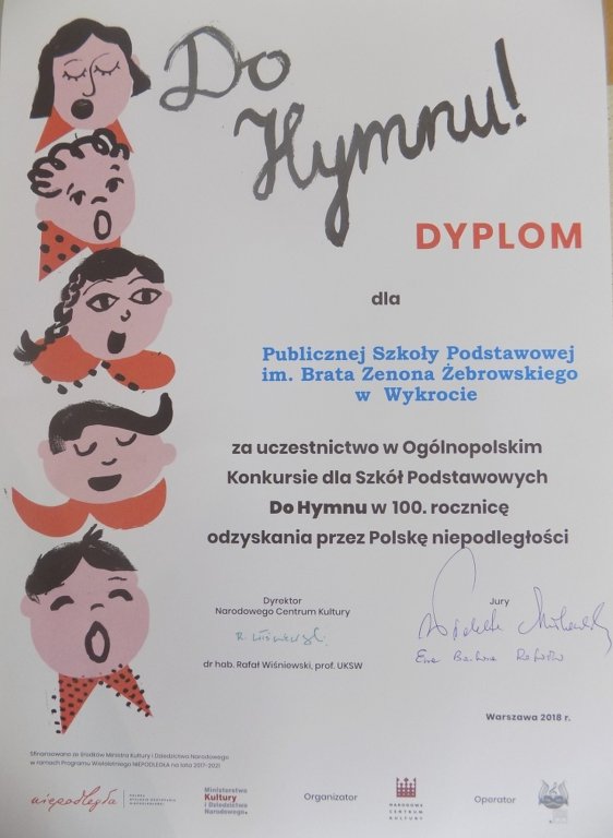 Konkurs „Do Hymnu” w Publicznej Szkole Podstawowej w Wykrocie [01.10.2018] - zdjęcie #12 - eOstroleka.pl
