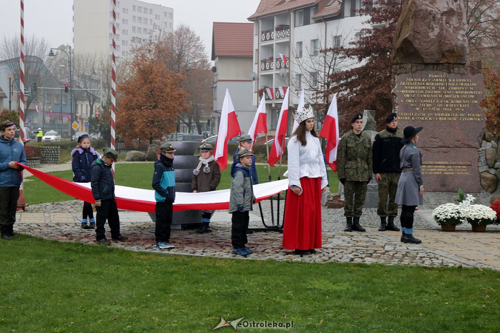 Święto Niepodległości 2018: Biało-czerwony marsz na ulicach Ostrołęki [11.11.2018] - zdjęcie #78 - eOstroleka.pl