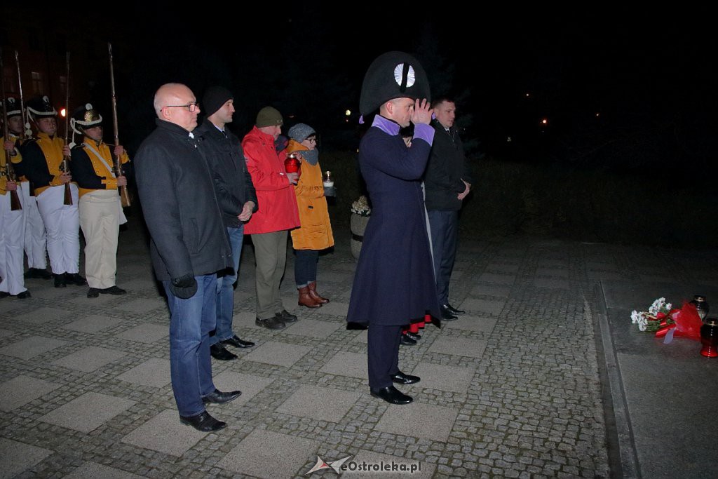 Ostrołęczanie uczcili 188. rocznicę wybuchu Powstania Listopadowego [30.11.2018] - zdjęcie #18 - eOstroleka.pl