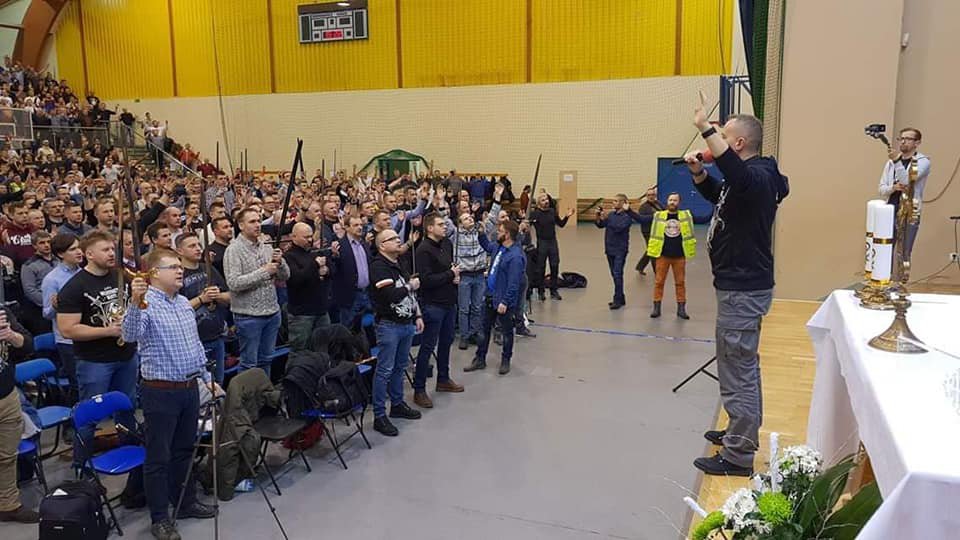 Charyzmatyczne spotkanie Wojowników Maryi w Ostrołęce [07.01.2019] - zdjęcie #7 - eOstroleka.pl