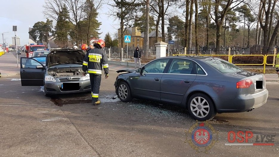 Wypadek w Łysych [27.02.2019] - zdjęcie #2 - eOstroleka.pl