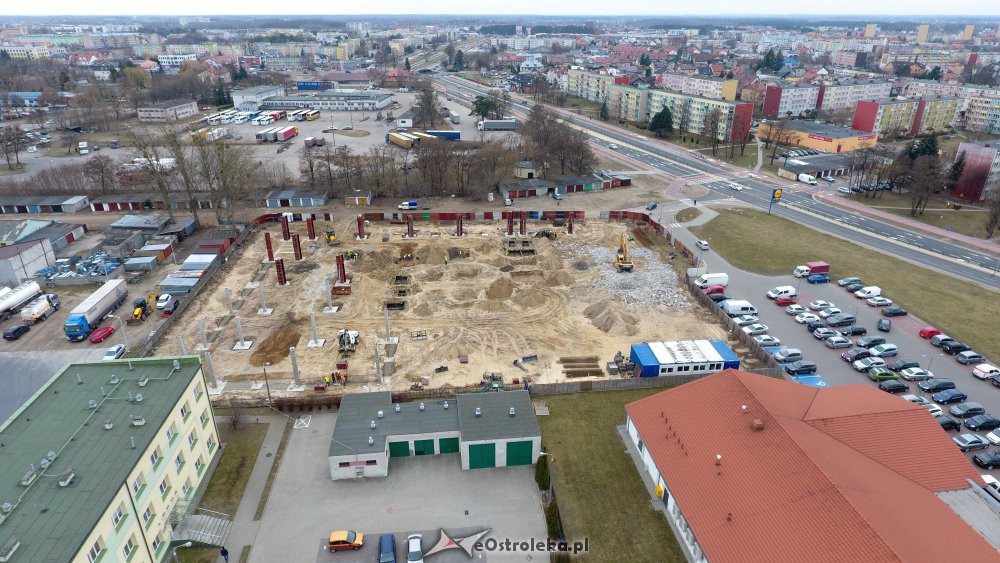 Budowa parku handlowego Vendo przy ul. Witosa [07.03.2019] - zdjęcie #5 - eOstroleka.pl