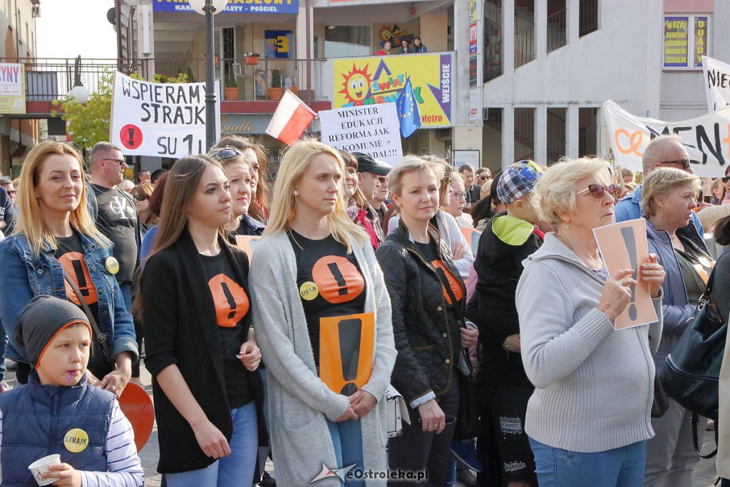 Wiec poparcia dla nauczycieli w Ostrołęce [24.04.2019] - zdjęcie #27 - eOstroleka.pl