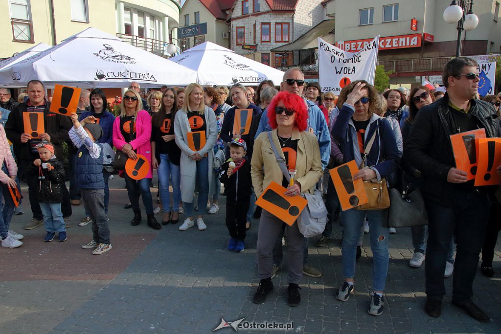 Wiec poparcia dla nauczycieli w Ostrołęce [24.04.2019] - zdjęcie #77 - eOstroleka.pl