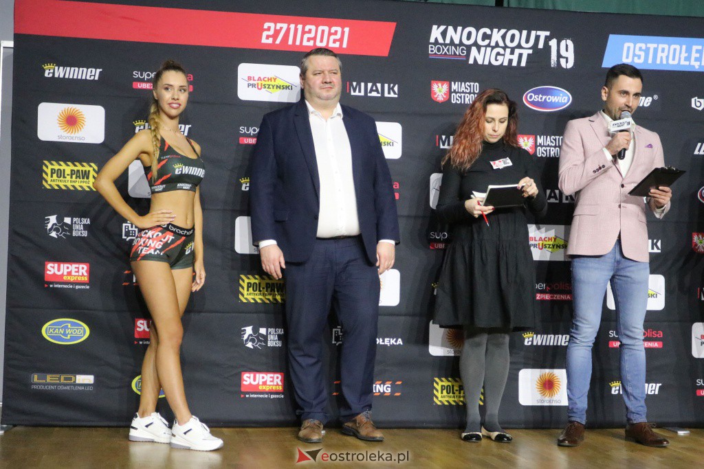 Knockout Boxing Night 19. Ceremonia ważenia [26.11.2021] - zdjęcie #23 - eOstroleka.pl