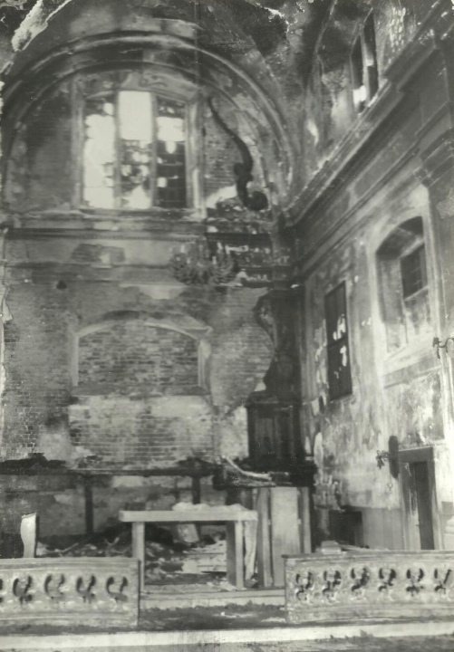 Pożar kościoła św. Antoniego 1989 - fot. archiwum parafii - zdjęcie #23 - eOstroleka.pl